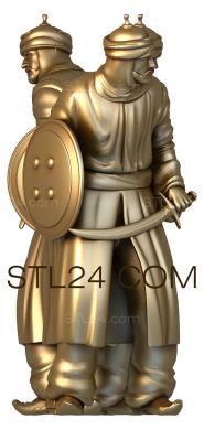 Шахматы (SHM_0016) 3D модель для ЧПУ станка