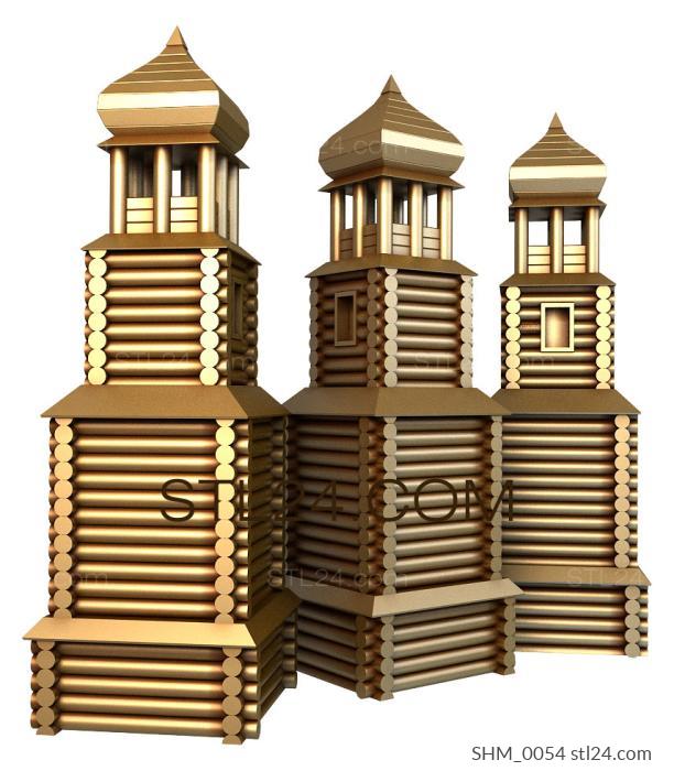 Chess (Ladi-Wooden temples of Kizhi, SHM_0054) 3D models for cnc