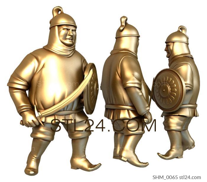 Chess (Fat men with sabers, SHM_0065) 3D models for cnc