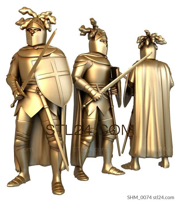 Chess (Plumed Knights, SHM_0074) 3D models for cnc
