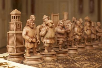 Шахматы (Шахматные фигуры Крестоносцы - Тяжелая пехота, SHM_0082) 3D модель для ЧПУ станка