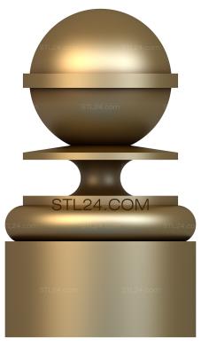 Шишки (навершия) (SHS_0044) 3D модель для ЧПУ станка