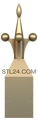 Шишки (навершия) (SHS_0045) 3D модель для ЧПУ станка