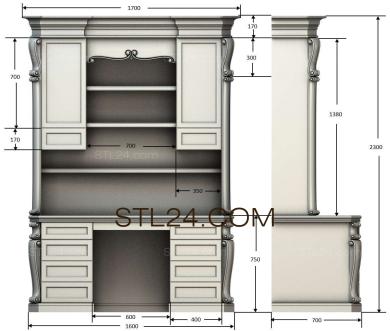 Шкафы (SHK_0086) 3D модель для ЧПУ станка