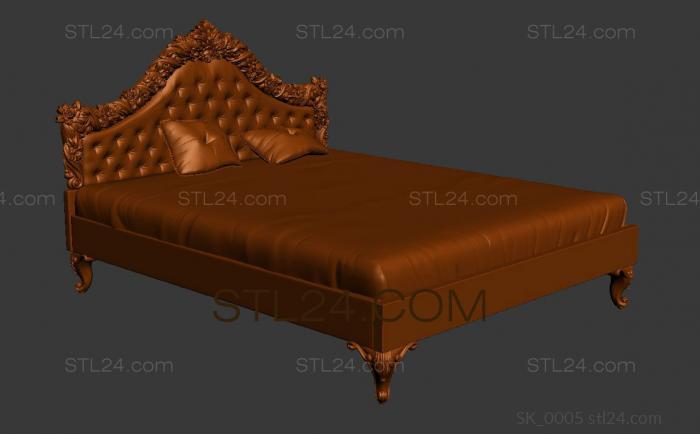 Headboard (SK_0005) 3D models for cnc