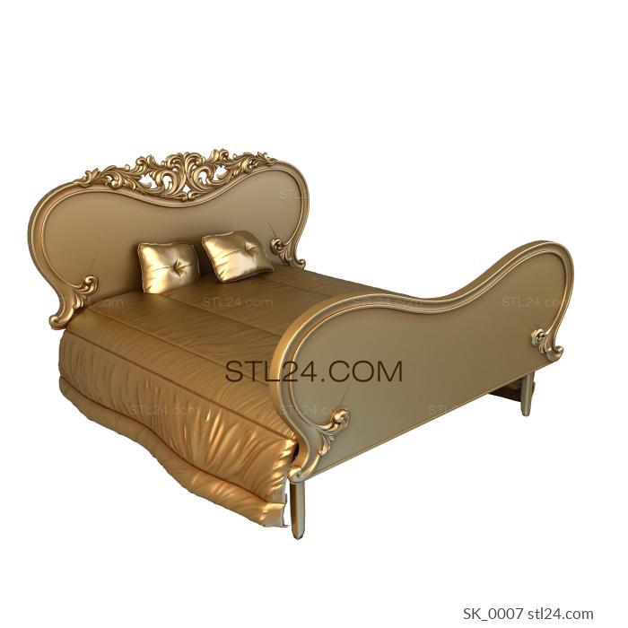 Headboard (SK_0007) 3D models for cnc