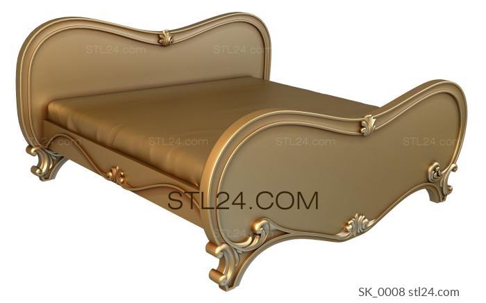 Headboard (SK_0008) 3D models for cnc