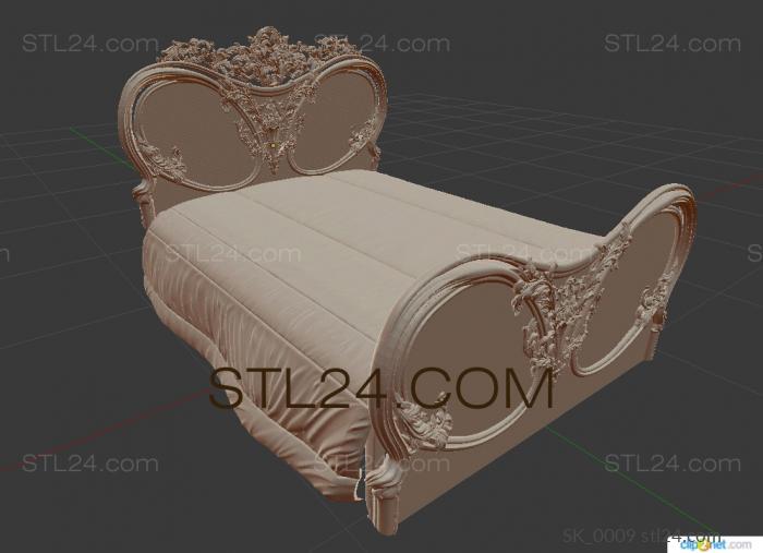 Спинки кроватей (SK_0009) 3D модель для ЧПУ станка