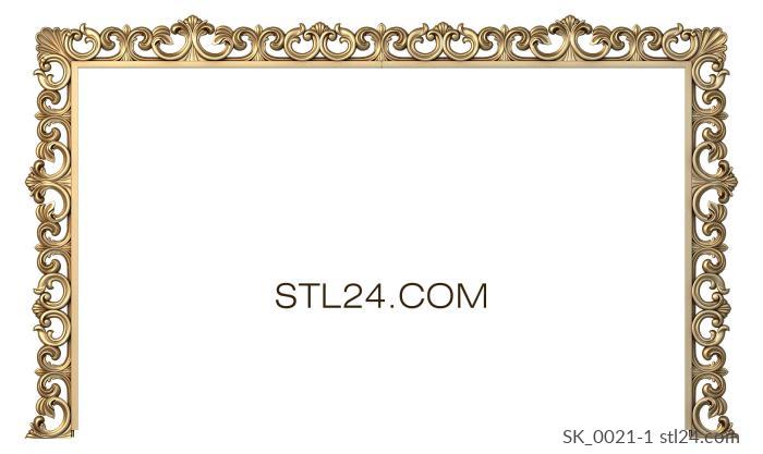 Бесплатные примеры 3d stl моделей (SK_0021-1 | 3D модель для ЧПУ станка) 3D модель для ЧПУ станка