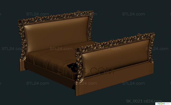 Headboard (SK_0021) 3D models for cnc