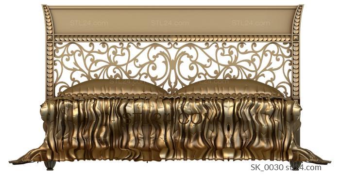 Headboard (SK_0030) 3D models for cnc