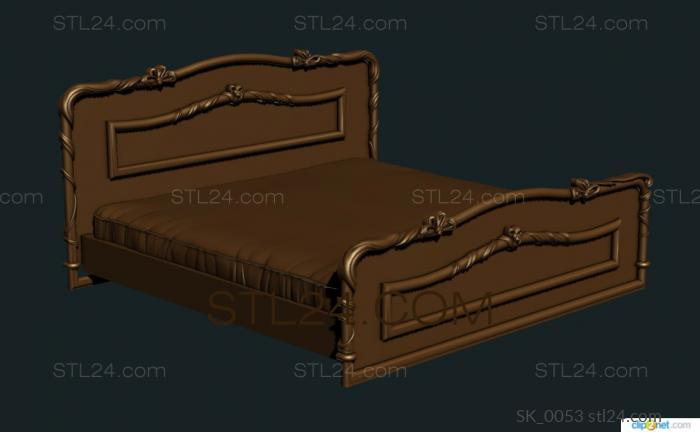 Headboard (SK_0053) 3D models for cnc