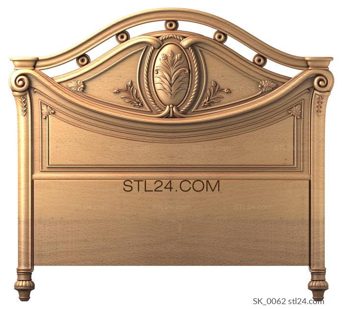Headboard (SK_0062) 3D models for cnc