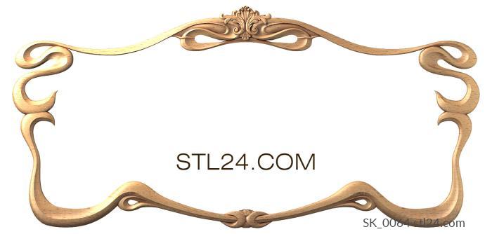 Headboard (SK_0064) 3D models for cnc