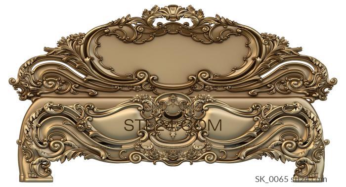 Headboard (SK_0065) 3D models for cnc