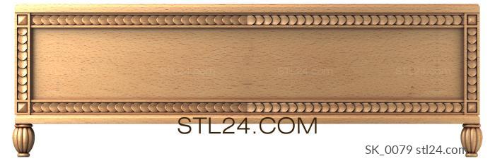 Headboard (SK_0079) 3D models for cnc
