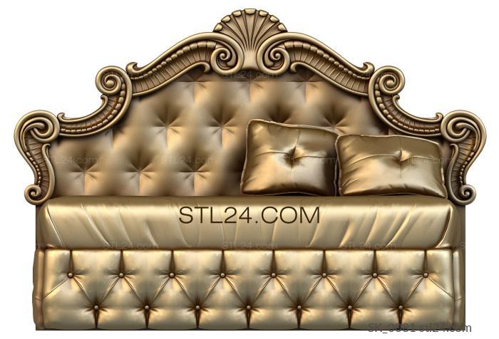 Headboard (SK_0081) 3D models for cnc