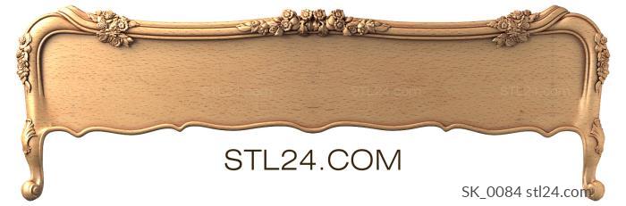 Headboard (SK_0084) 3D models for cnc