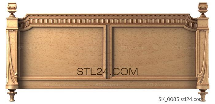 Headboard (SK_0085) 3D models for cnc