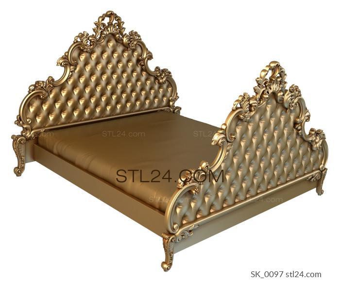 Headboard (SK_0097) 3D models for cnc