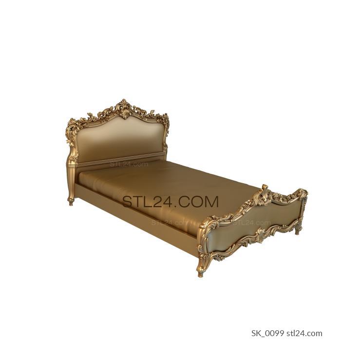 Headboard (SK_0099) 3D models for cnc