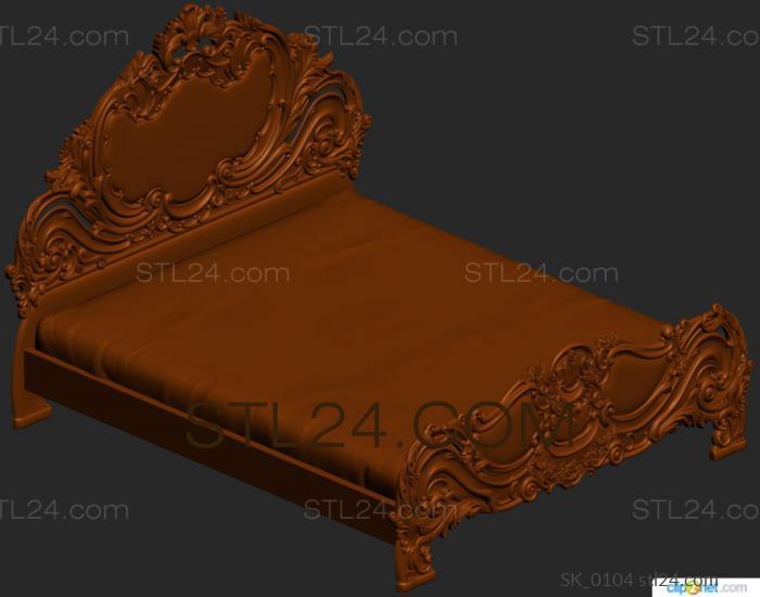 Headboard (SK_0104) 3D models for cnc