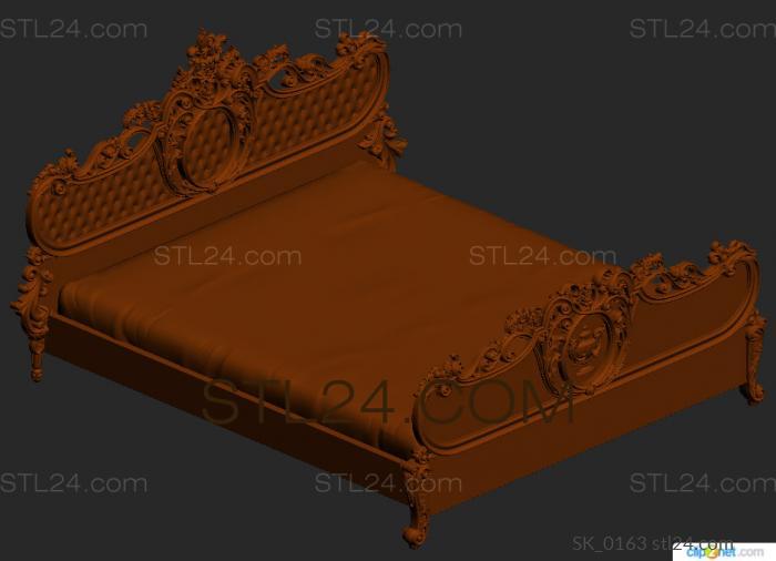 Headboard (SK_0163) 3D models for cnc