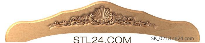 Headboard (SK_0213) 3D models for cnc