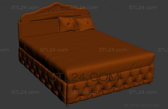 Headboard (SK_0213) 3D models for cnc