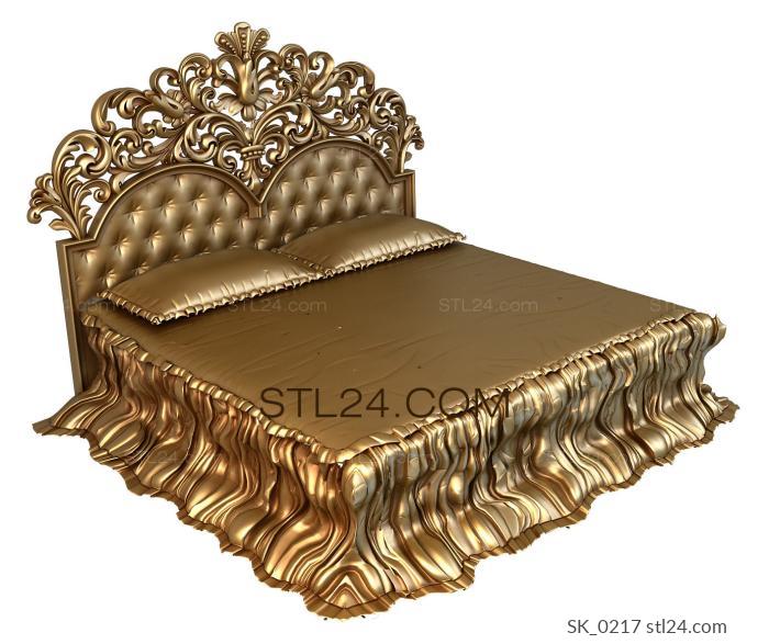 Headboard (SK_0217) 3D models for cnc