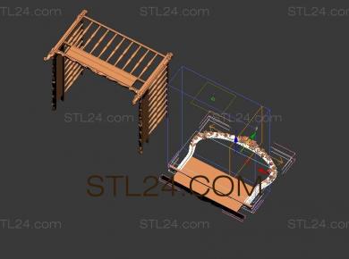 Спинки кроватей (SK_0218) 3D модель для ЧПУ станка