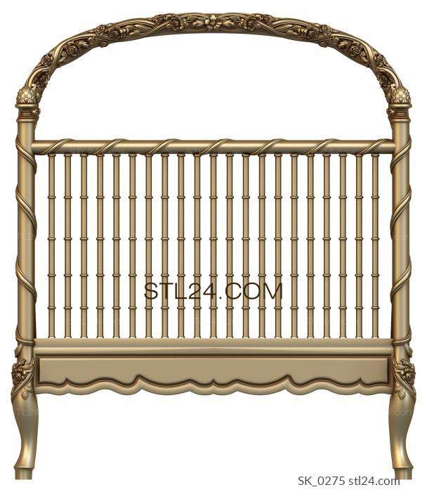 Headboard (SK_0275) 3D models for cnc