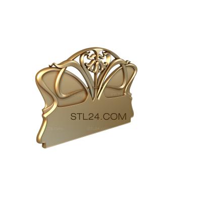Headboard (SK_0278) 3D models for cnc