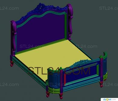 Спинки кроватей (SK_0304) 3D модель для ЧПУ станка