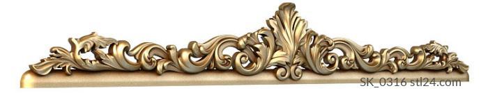 Headboard (SK_0316) 3D models for cnc