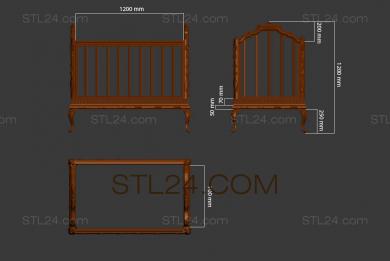 Headboard (SK_0348) 3D models for cnc