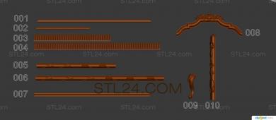 Headboard (SK_0348) 3D models for cnc