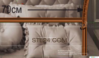 Спинки кроватей (SK_0390) 3D модель для ЧПУ станка