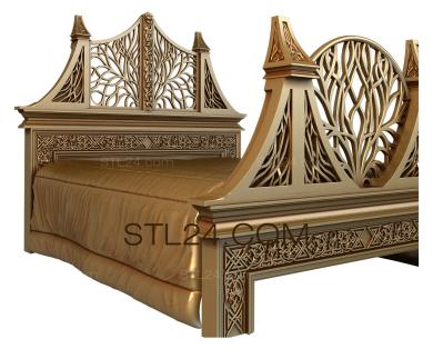 Спинки кроватей (SK_0403) 3D модель для ЧПУ станка
