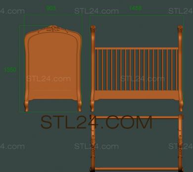 Спинки кроватей (SK_0457) 3D модель для ЧПУ станка