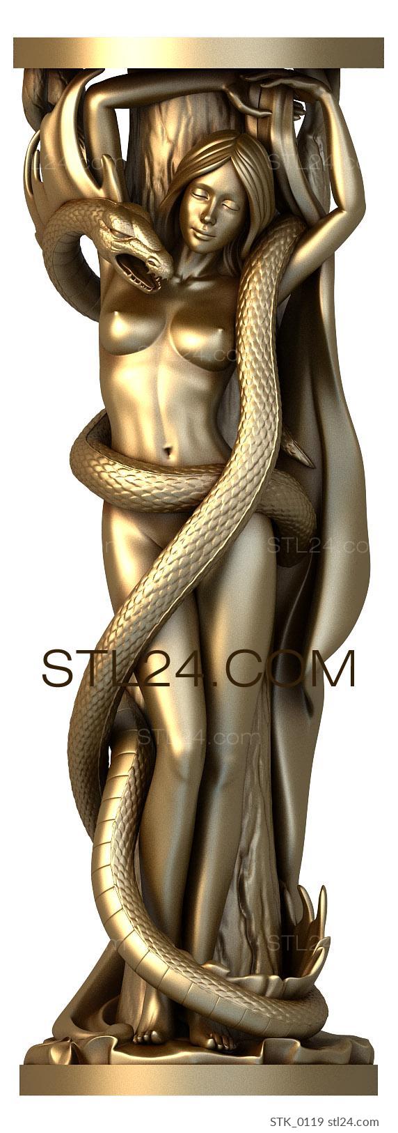 Statuette (STK_0119) 3D models for cnc