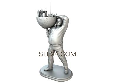 Статуэтки (STK_0173) 3D модель для ЧПУ станка