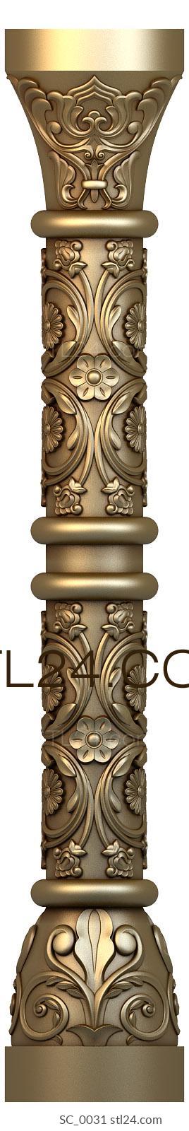 Church pillar (SC_0031) 3D models for cnc