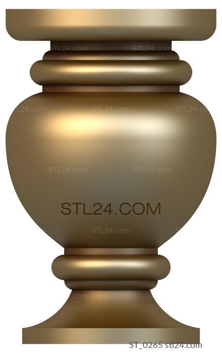 Столбы (ST_0265) 3D модель для ЧПУ станка