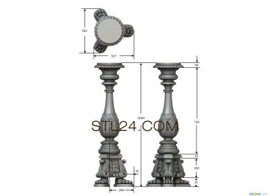 Pillar (ST_0283) 3D models for cnc