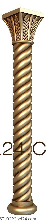 Pillar (ST_0292) 3D models for cnc