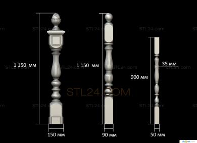 Pillar (ST_0296) 3D models for cnc