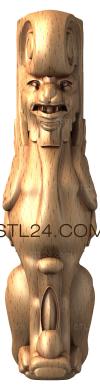 Столбы заходные (SZ_0037) 3D модель для ЧПУ станка