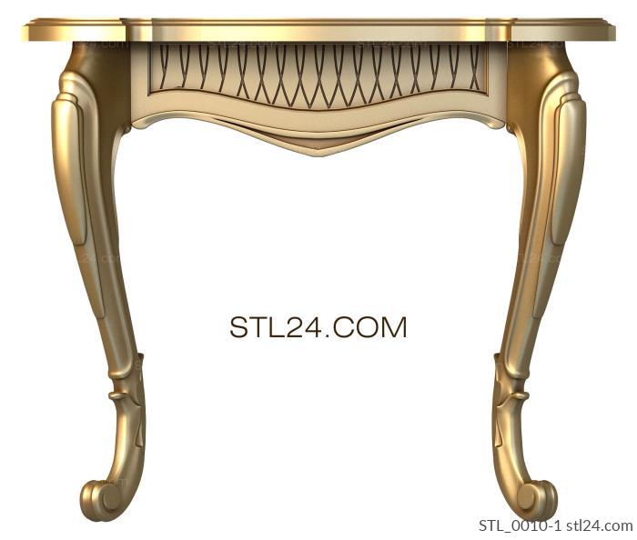 Столы (STL_0010-1) 3D модель для ЧПУ станка