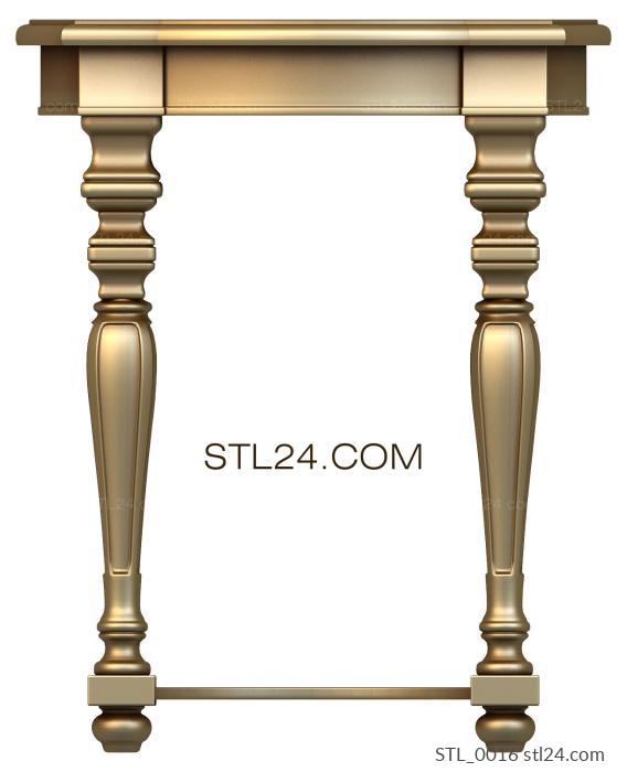 Столы (STL_0016) 3D модель для ЧПУ станка